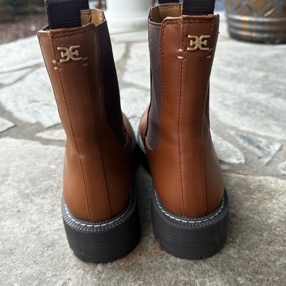 SAM EDELMAN LAGUNA BOOT TAWNY BROWN WATERPROOF LEATHER. Size 8 - Picture 3 of 4